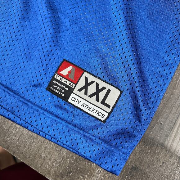 City Athletics Brooklyn Jersey XXL #32 Blue/White New York Rap HIp Hop - Picture 8 of 9